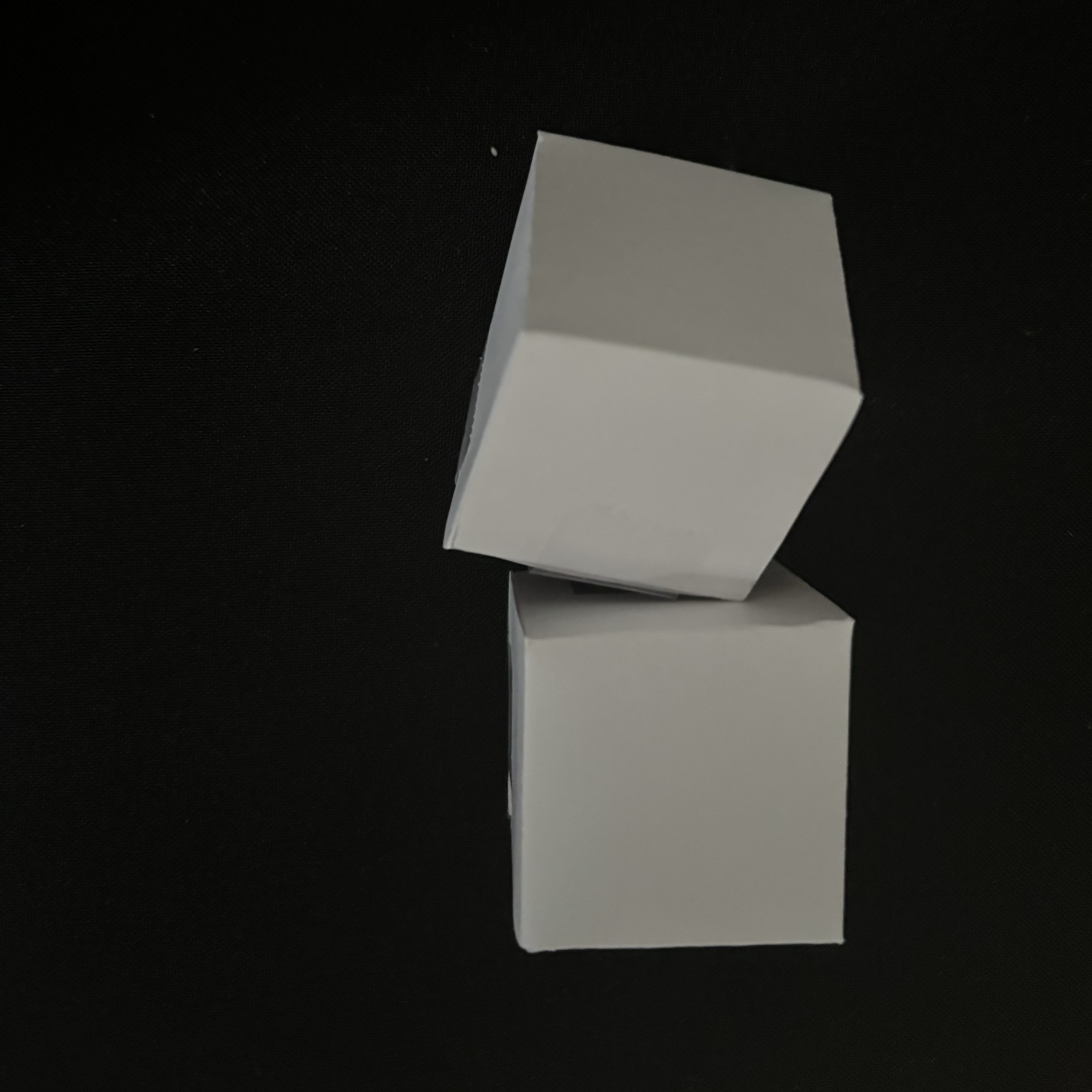 Here are paper cubes I have created for my interactions